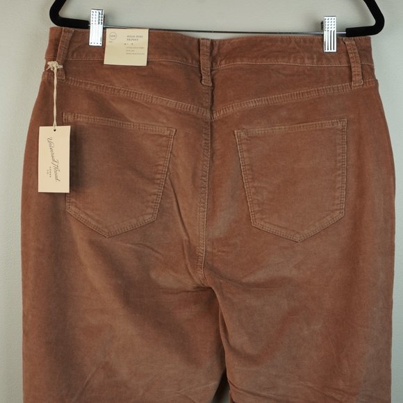 Universal Thread High‎ Rise Skinny Light Brown Corduroy Pants Size 16W - Picture 9 of 10
